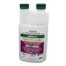 Bottle of Surefire Fortune Ultra Insecticide placed on a lawn with pest activity.