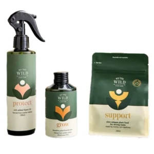 We the Wild Essential Care Kit front view showing packaging and included products on white background