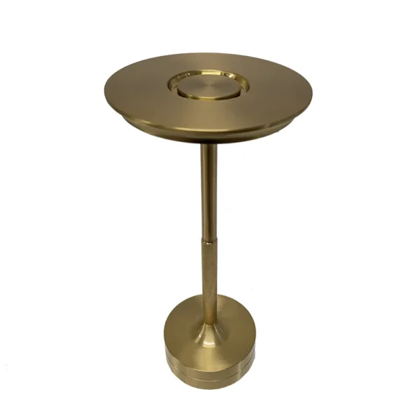 Elegant Gold LED Rechargeable Table Lamp – Wireless, energy-efficient lighting solution from Pestrol Australia for home, office, and outdoor use.