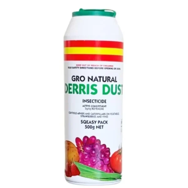 David Gray's Gro Natural Derris Dust 500g – Organic insecticide for gardens.
