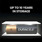 Duracell CopperTop AA Alkaline Batteries 20 pack with packaging emphasizing energy efficiency and brand quality.