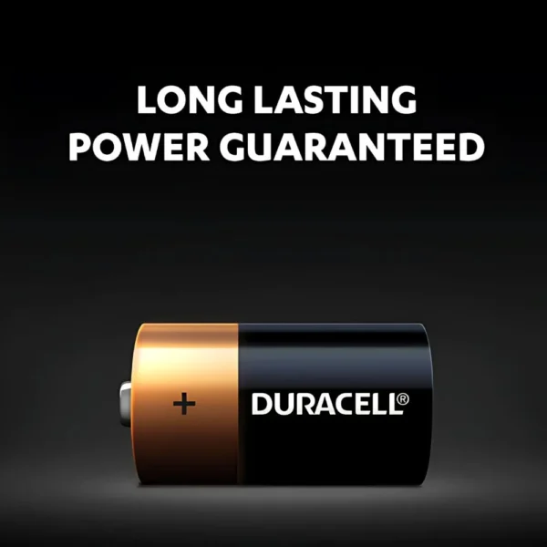 Duracell Coppertop C Alkaline Batteries 4 pack with clear packaging and Duracell branding.