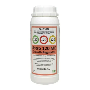 Astro 120 ME Growth Regulator 1L bottle showing front label for turfgrass growth control.
