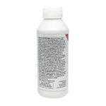 Back label of Bow & Arrow Herbicide 500mL bottle showing usage instructions and safety information for broadleaf weed control in lawns.