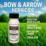 Bow and Arrow Herbicide 250mL – Selective weed killer for lawns, controls bindii, clover, and more