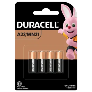 Duracell Specialty A23/MN21 Alkaline Battery 4 Pack in packaging