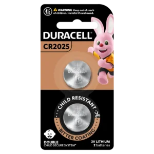 Duracell Specialty 2025 Coin Battery 2 Pack in packaging