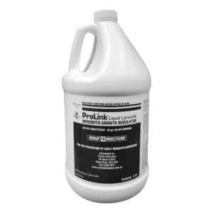 Front of ProLink Liquid Larvicide 3.8L bottle on a white background.