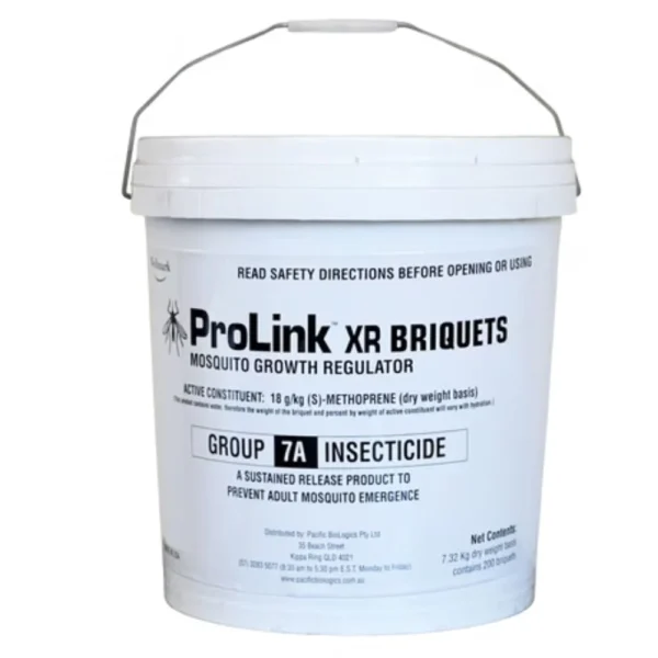 Front of ProLink XR Briquets Bucket of 100 on a white background