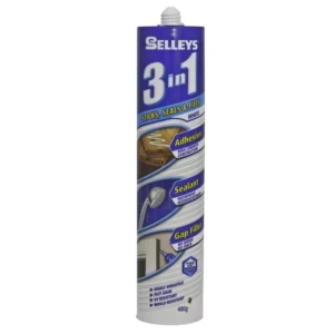 Selleys 3 In 1 Adhesive, Sealant & Gap Filler 480g tube on white background