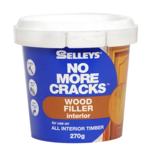 Selleys No More Cracks Interior Wood Filler 270g tube on a white background