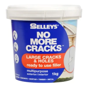Selleys No More Cracks Large Cracks & Holes 1kg tub – front view on white background