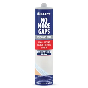Selleys No More Gaps Dulux Natural White 450g tube – front view on white background