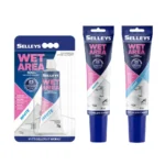 Multiple Selleys Wet Area Silicone Sealants in clear and white, various sizes shown