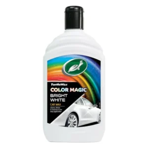 Front view of Turtle Wax Color Magic Bright White Wax FG52712 500ml bottle on white background