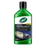 Front view of Turtle Wax Headlight Cleaner & Sealant 266ml bottle on white background
