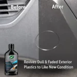 Turtle Wax Quick & Easy Inside & Out Car Protectant 680ml showing usage directions and surface details on white background