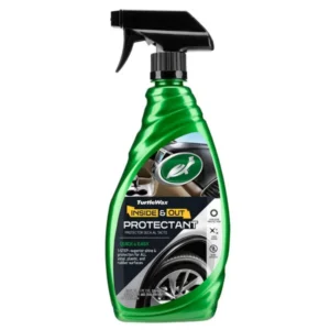 Front view of Turtle Wax Quick & Easy Inside & Out Car Protectant 680ml spray bottle on white background