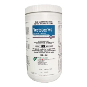 Front of Vectolex WG Biological Larvicide 500g container on a white background