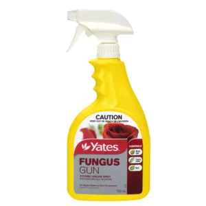 Yates Fungus Gun RTU spray bottle front label on white background.