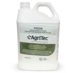Indigo Agritec Aquatic Algaecide 5L front label on white background