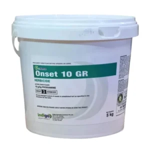 Front view of Indigo ProForce Onset 10GR Pre-Emergent Herbicide 5kg bag