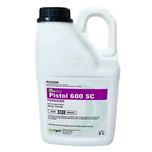 Indigo ProForce Pistol 600SC Fungicide 5L front label on white background
