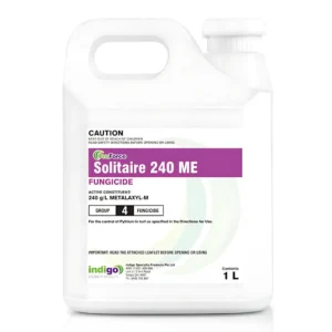 Indigo ProForce Solitaire 240ME Fungicide 1L front label on white background