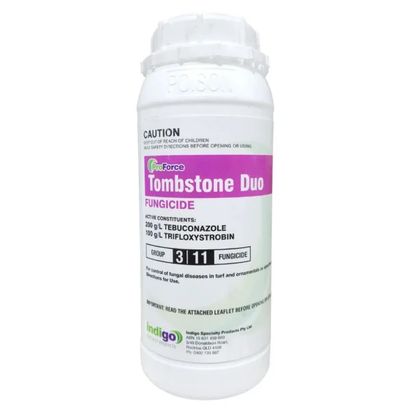 Indigo ProForce Tombstone Duo Fungicide 1L front label on white background