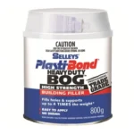 Container of Selleys Plasti-Bond Heavy Duty Bog 800g on white background.