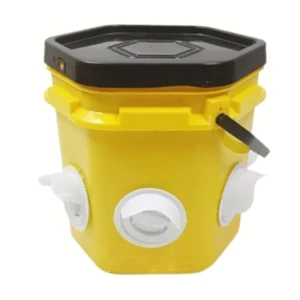 Automatic Chicken Feeder Bucket 6 Ports 12L – poultry feeder with six feeding ports.