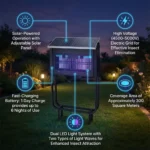 Executioner Solar Bug Zapper – outdoor solar insect trap