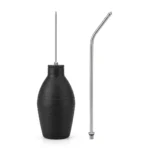 Pestrol Professional Bulb Duster Kit with straight and angled metal nozzles for precise pest control dust application.