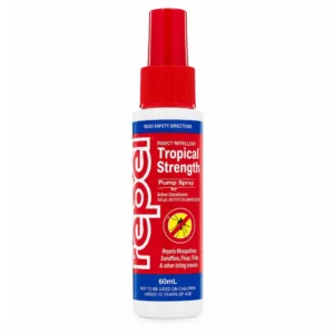 Repel Tropical Strength Insect Repellent Pump Spray 60mL product views on white background
